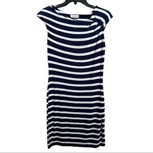 Calvin Klein Navy/White Cotton Stretch Dress Women’s size 4